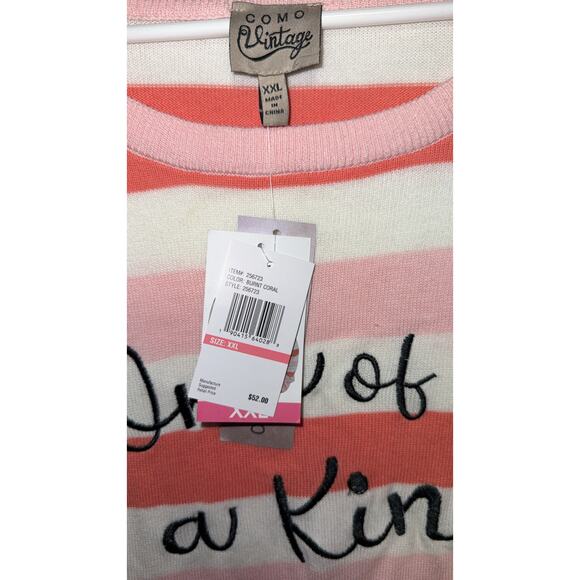 Como Vintage "One of a Kind" Size XXL Pullover Sweater *NEW- With Original Tags - Picture 4 of 10